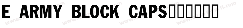 E Army Block Caps字体转换